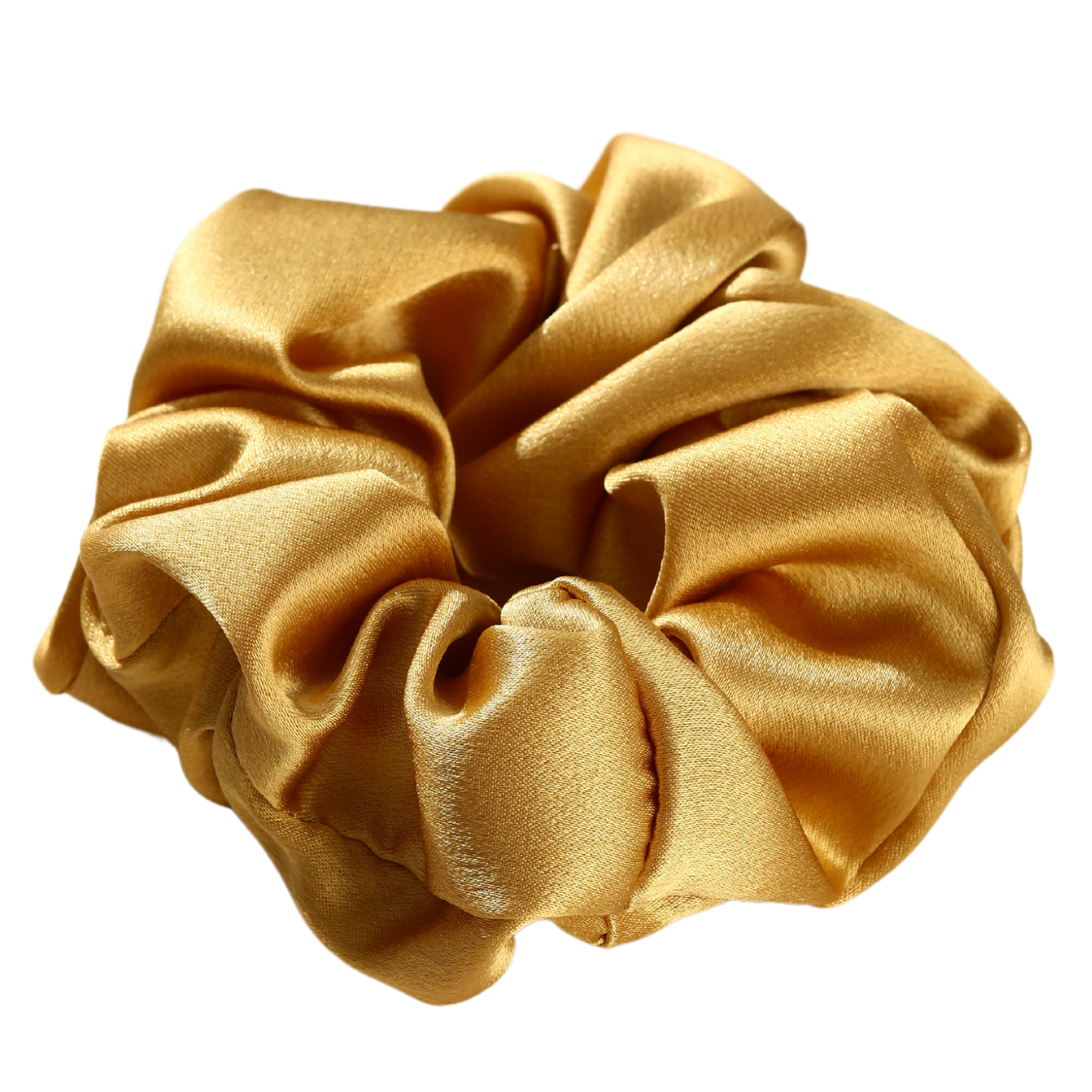 Mulberry Silk Gold Royal Scrunchie