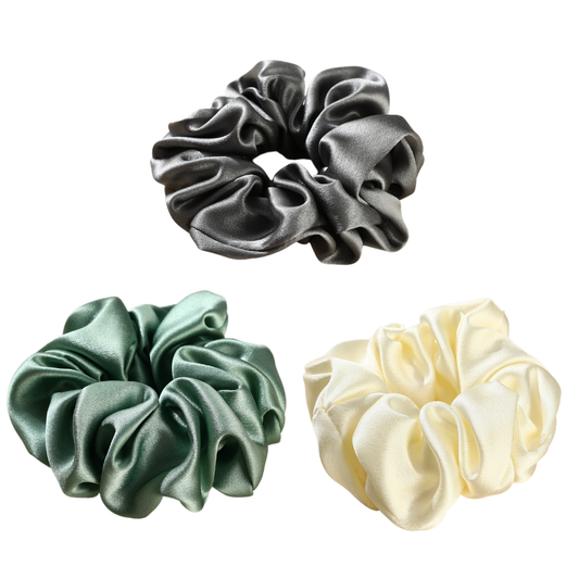 Mulberry Silk Midnight Glow Scrunchie 3 Pack