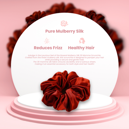 Mulberry Silver Platinum Scrunchie