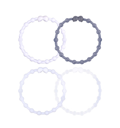 Frosty Elegance Pack PRO Hair Ties (4-Pack): Elevate Your Hairstyle with Style and Sophistication