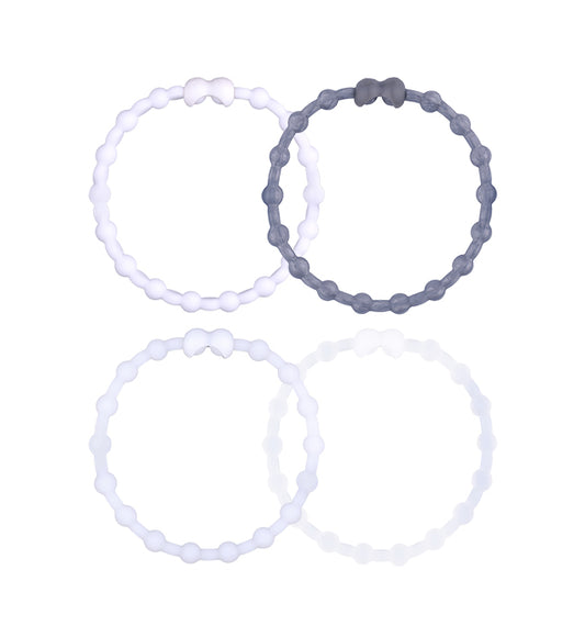 Frosty Elegance Pack Pro Hair Ties (4-pack): Höj din frisyr med stil och sofistikering