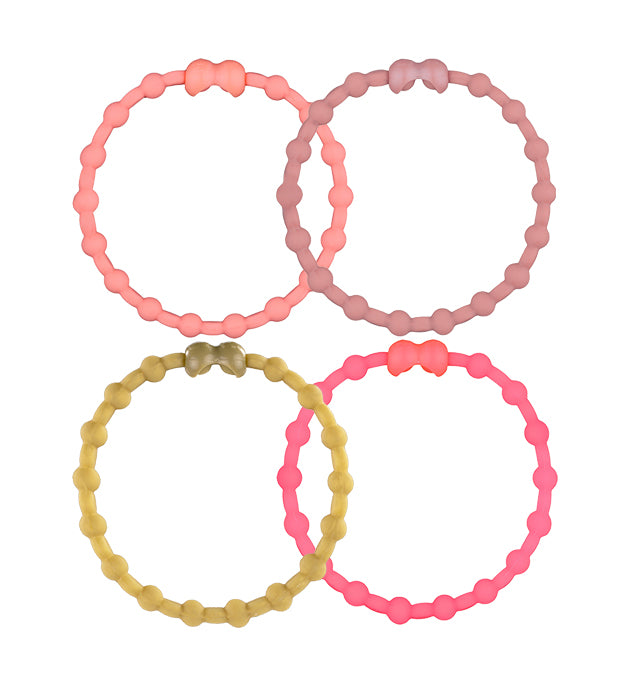 Golden Oasis Pack PRO Hair Ties (4-Pack): Elevate Your Style with Radiant Hues