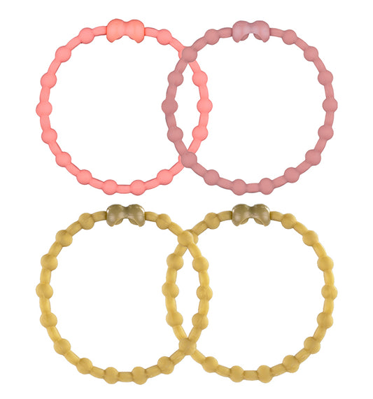 Golden Twilight Pack Pro Hair Ties (4-Pack): Omfamna klyftan i skymningen