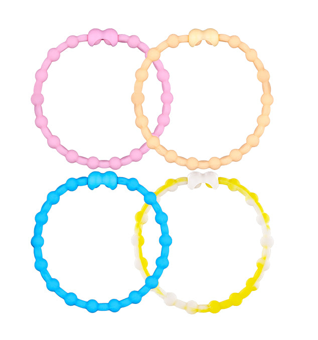 First Light Pack Pro Hair Ties de Dawn (4-pack) | Bienvenue à la journée avec des teintes radiantes