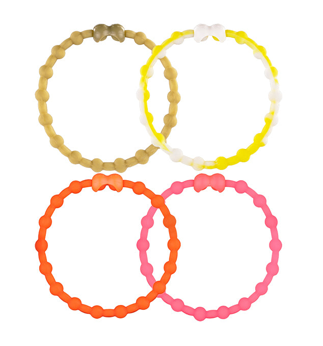 Golden Sunset Pack PRO Hair Ties (4-Pack): Embrace the Warmth of a Glowing Sunset