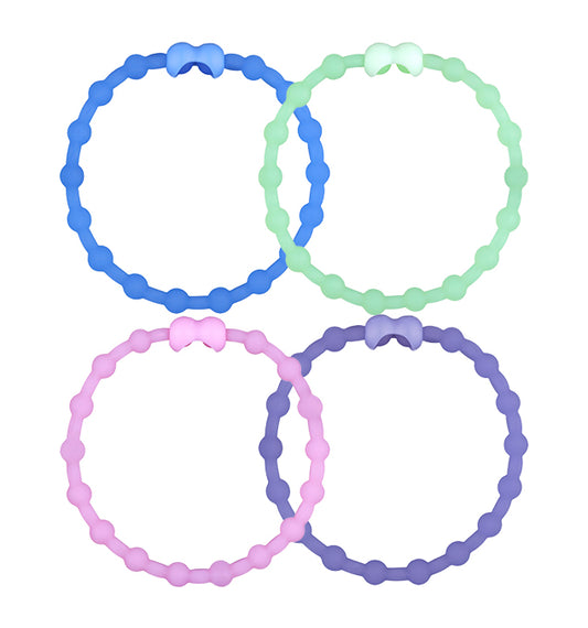 Celestial Glow Pack Hair Ties (4 Pack) | Unique Design, Secure Hold, Gentle on Hair