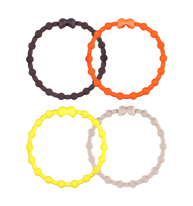 Autumn Glow Pack PRO Hair Ties: Easy Release Adjustable for Every Hair Type PACK OF 4