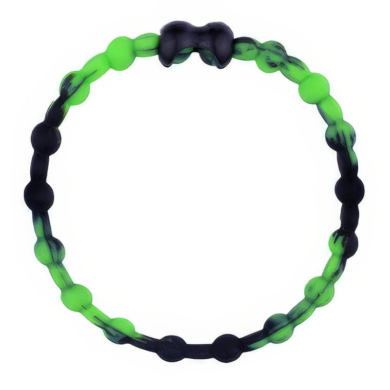 Black & Green PRO Hair Ties (6-Pack): Edgy Elegance for the Bold