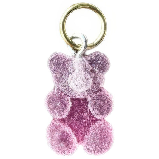 Purple Gummy Bear Keyhole Bracelet Charm