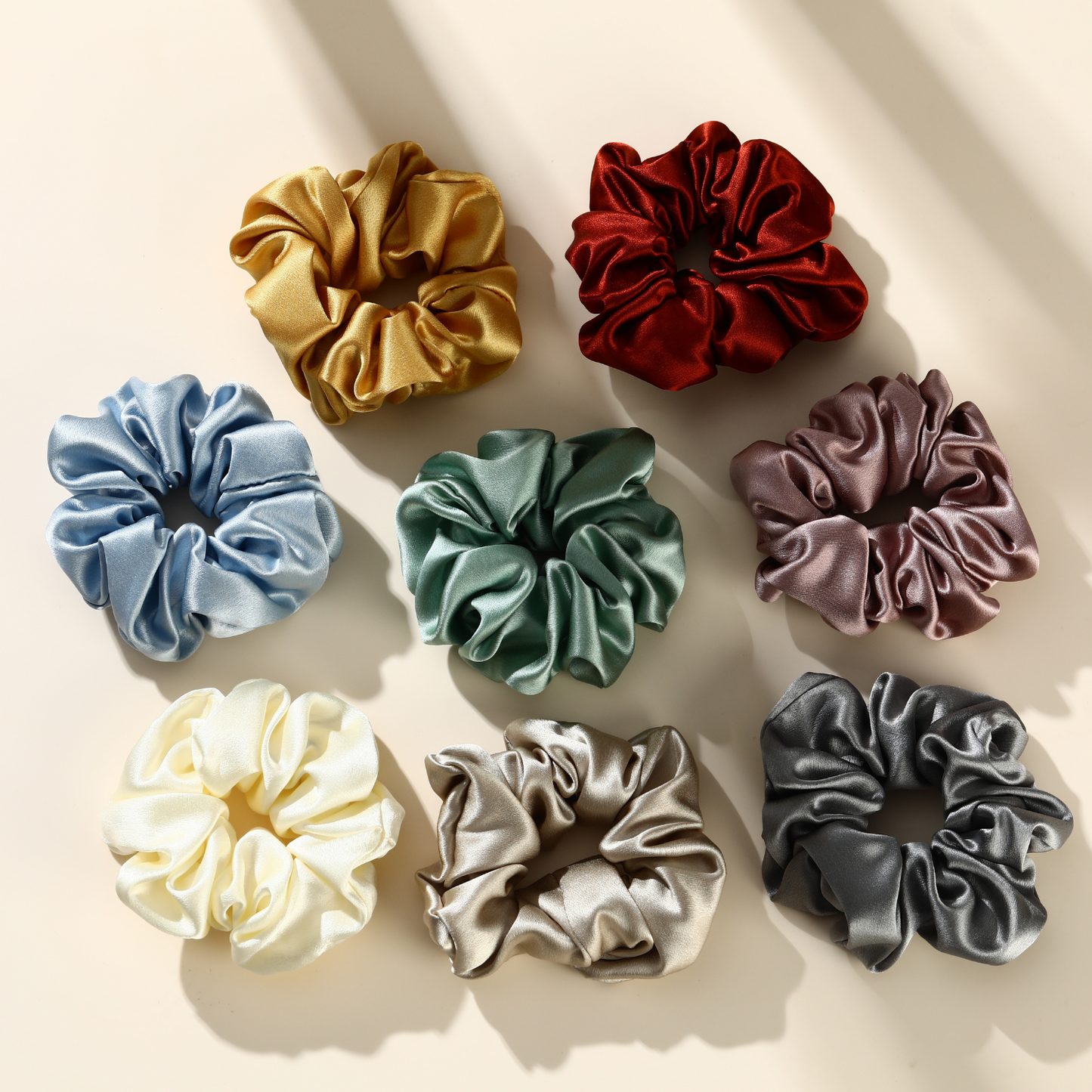 Roserel Mulberry Silk Midnight Glow Scrunchie 3 Pack